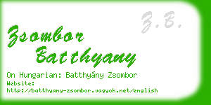 zsombor batthyany business card